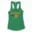 Kadupethuraru My Lord Women's Racerback Tank in Solid Kelly Green Color